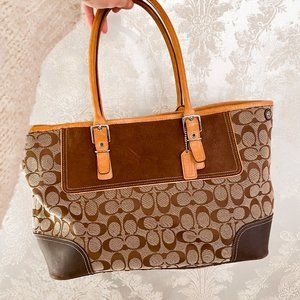 Authentic coach purse in signature canvas